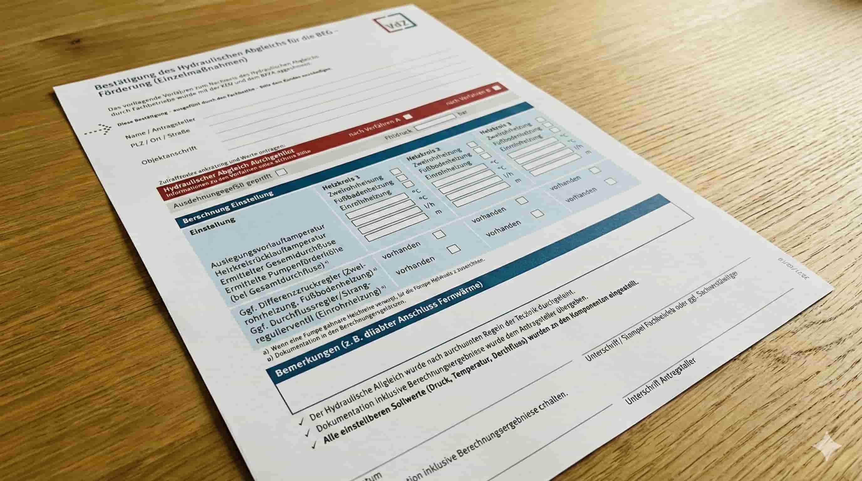 Hydraulischer Abgleich